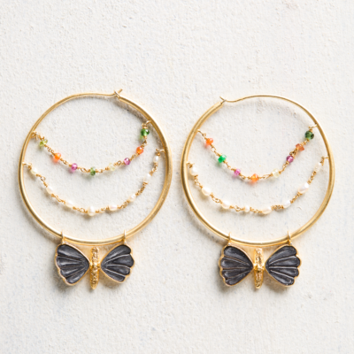 Farfalla Hoop Earrings