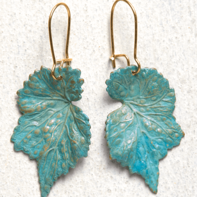 Pressed Leaf Earrings