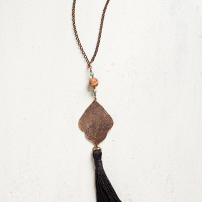 Leaf Tassel Necklace